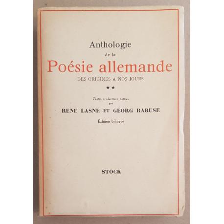 Anthologie de la poésie allemande - Tome II