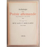 Anthologie de la poésie allemande - Tome II