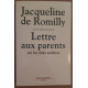 Lettre aux parents sur les choix scolaires