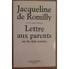 Lettre aux parents sur les choix scolaires