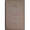 De la tradition théâtrale / Dédicace / E.O