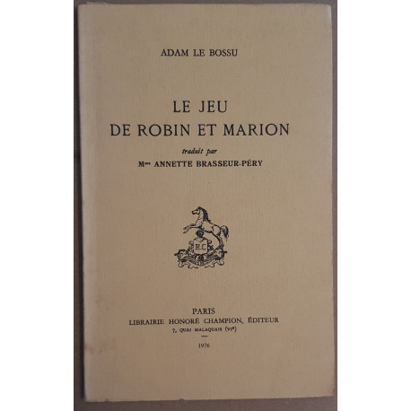Le jeu de Robin et Marion (traduction en français moderne)