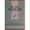 Les eaux souterraines
