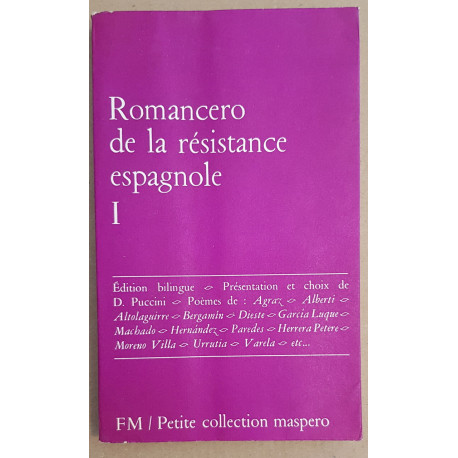 Romancero de la résistance espagnole - Tome 1 -Edition bilingue