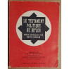 Le testament politique de Hitler - Notes recueillies par Martin...