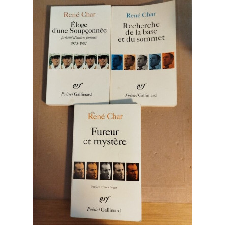 3 titres / recherche de la base et du sommet -fureur et mystere...