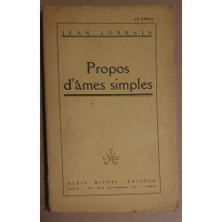 Propos d'âmes simples