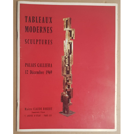 Catalogue de vente publique Palais Galliera du 12 Décembre 1969 -...