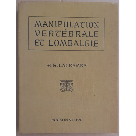 Manipulation vertébrale et lombalgie