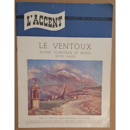 L'accent - N° 271 - Janvier 1952 - Le Ventoux