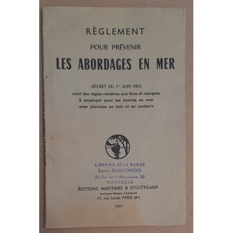 Règlement pour prévenir les abordages en mer