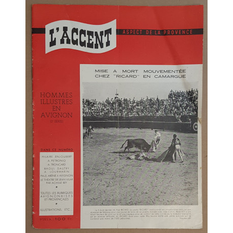 L'accent - Aout 1951 - La Camargue et ses domaines