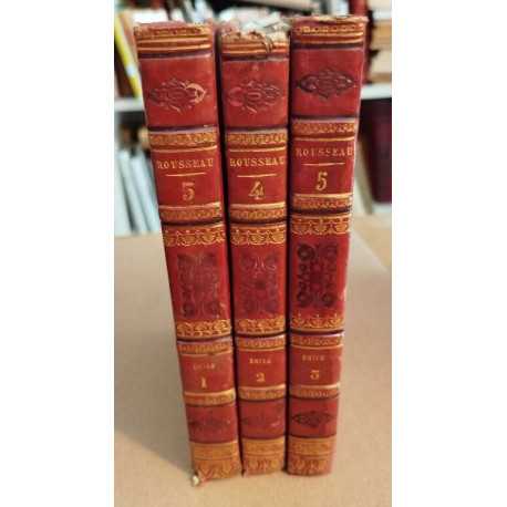 Oeuvres completes / tomes 3-4-5 / emile / 3 tomes