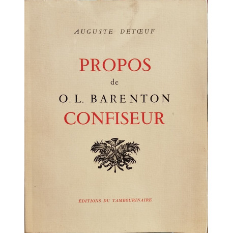 Propos de O.L . barenton confiseur