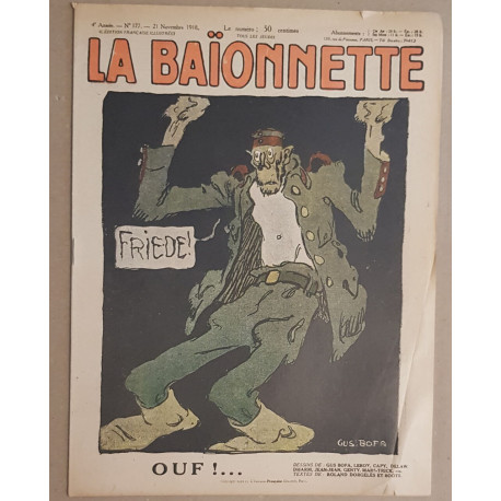 La Baionnette 4° année - N° 177 - 21 Novembre 1918