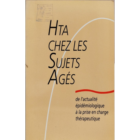 HTA chez les sujets agés