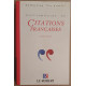 Dictionnaire de citations françaises (16 500 extraits depuis le...