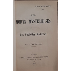 Les morts mystérieuses - Les oubliettes modernes (2° édition)