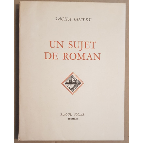 Un sujet de roman (bois gravés par Henri Jadoux)