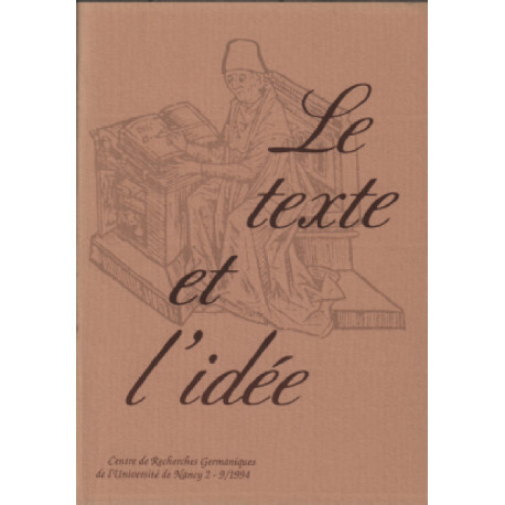 Le texte et l'idée n° 9