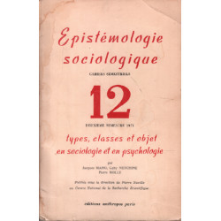 Epistémologie sociologique n° 12