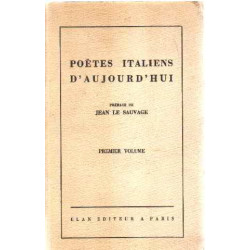 Poetes italiens aujourd'hui/ tome 1 / EO