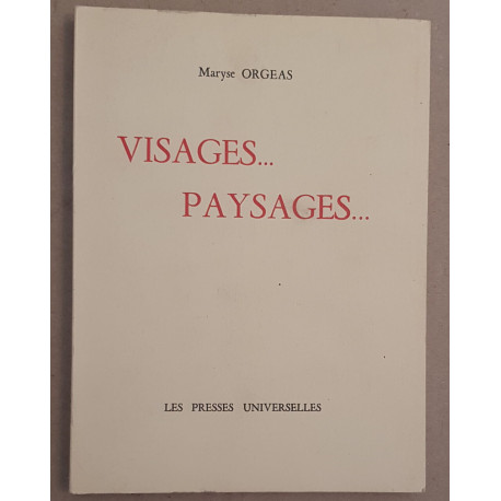Visages ...Paysages ... (poèmes en français et en provençal)