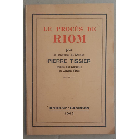 Le procés de Riom