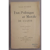 Etat Politique et Morale de classe - Avant-propos par Edouard Fortin