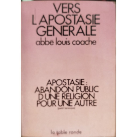 Vers l'apostasie générale