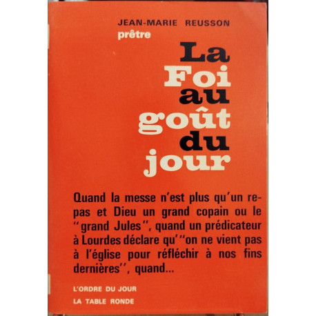 La foi au goüt du jour