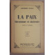 La Paix inconnue et dolente (vers et poèmes)