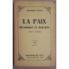 La Paix inconnue et dolente (vers et poèmes)