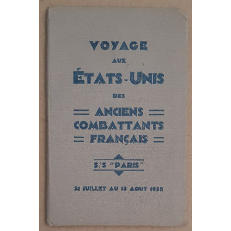 Voyage aux Etats-Unis des anciens combattants français sur le S/S...
