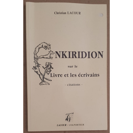 NKIRIDION sur le livre et les écrivains - Citations