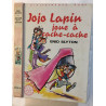 Jojo lapin joue à cache cahe