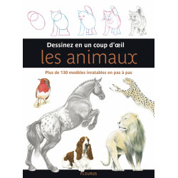 Dessinez en un coup d'oeil les animaux: Plus de 130 modèles...